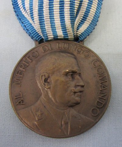  Italian WWII Bronze Command Long Service Medal — image 3