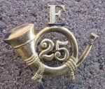 US SAW Era, Army Field Musician Hat Emblem, 1896-1902