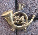 US SAW Era, Army Field Musician Hat Emblem, 1896-1902, 24 …