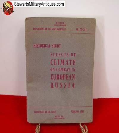  US Post WWII Russian Front Historical Study Pamphlet 20-291 — image 2