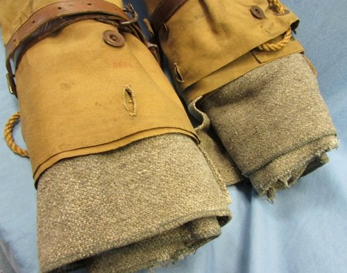  US Cicra 1905 Army Issue Tent Half & Connecting Straps — image 4