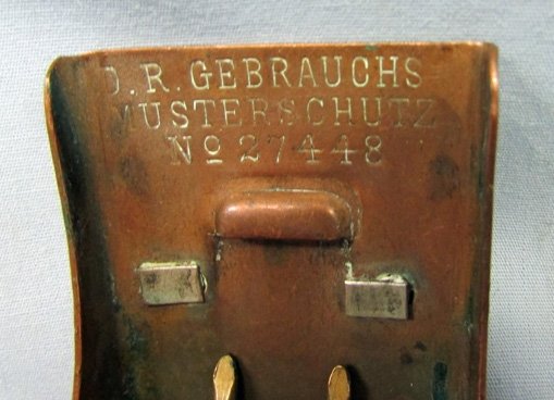  German WWI Era M1895 Prussian Enlisted Buckle, Tombac, Maker Marked Reverse — image 4