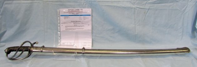  British 1821 Pattern Light Cavalry Officer Sword, Identified — image 2