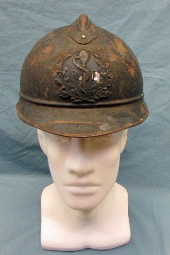  French WWI M1915 Steel Helmet, Medical Troops — image 3