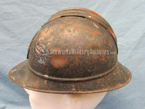  French WWI M1915 Steel Helmet, Medical Troops — image 4