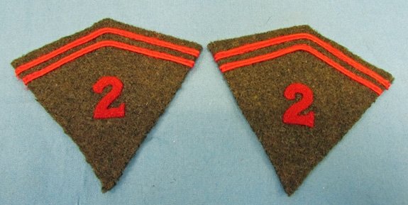  French WWII Collar Insignia, 2nd Regiment Zouaves — image 2