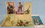 Japanese WWII Patriotic Postcard, Lot of 7