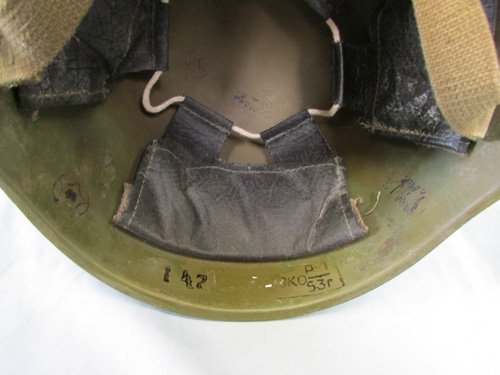  Soviet Postwar WWII Ssh40 Pattern Helmet Complete 1953 Dated — image 4