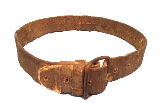  Japanese WWII Rifleman's Rubberized Canvas Belt — image 2