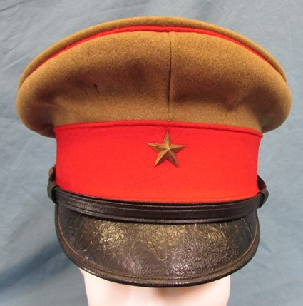  Japanese WWII Army Officers Visor Hat, Nice Quality — image 2