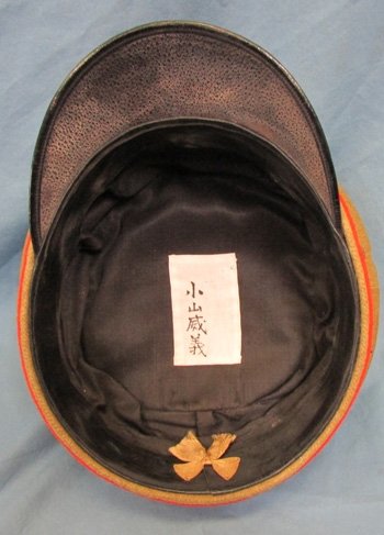  Japanese WWII Army Officers Visor Hat, Nice Quality — image 5