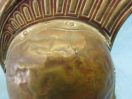  French Late 19th Century, Brass Fire Helmet — image 5