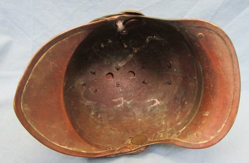  French Late 19th Century, Brass Fire Helmet — image 7