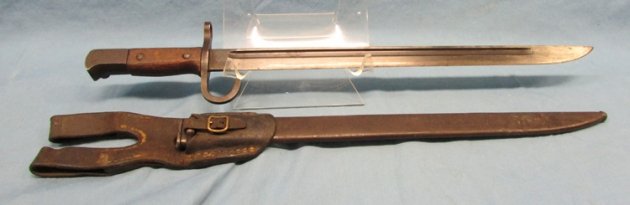  Japanese WWII Type 30 Bayonet Hikari Seki Nagoya Hourglass Mfg, With Frog — image 4