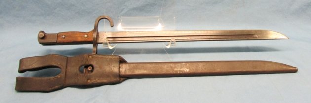  Japanese WWII Type 30 Bayonet Hikari Seki Nagoya Hourglass Mfg, With Frog — image 5