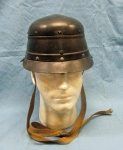 Japanese WWII Black Fibre Civil Defense Helmet