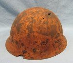 Japanese WWII Island Recovered Steel Helmet