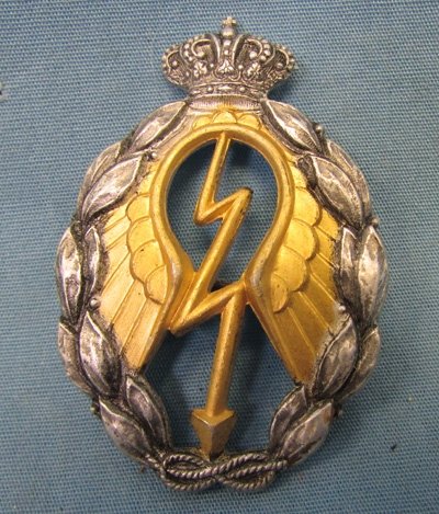  Italian WWII Distinguished Diver Aircraft Badge, 1st Class, Gold — image 2