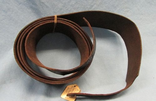  US Civil War Cartridge Box Shoulder Strap, Maker Marked — image 3