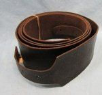 US Civil War Cartridge Box Shoulder Strap, Maker Marked