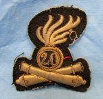 Italian WWII Antiaircraft Artillery Officer Hat Insignia