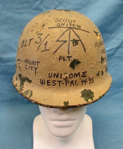  Gulf War Era Iraqi Souvenir Helmet — image 2