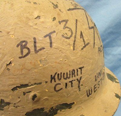  Gulf War Era Iraqi Souvenir Helmet — image 5