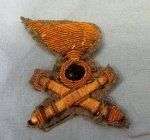 Italian WWII Artillery Officers Bustina Hat Insignia