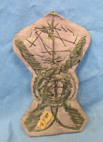  Italian WWII Army Infantry Hat Insignia, Subdued Colors — image 3