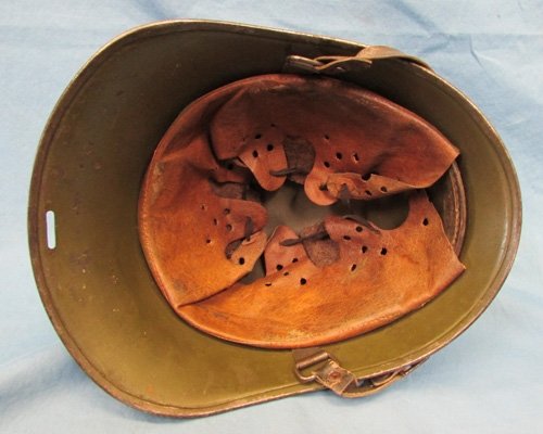  Dutch WWII M1934 Steel Helmet & Liner — image 5