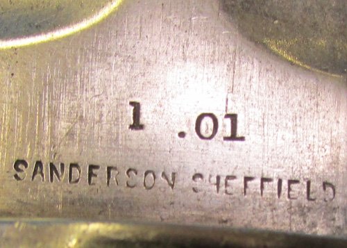  British M1888 Lee Metford Rifle Bayonet, Sanderson Mfg — image 6