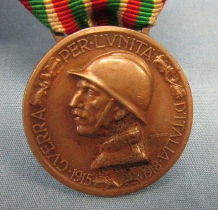  Italian WWI War Medal, 1915 Clasp — image 3