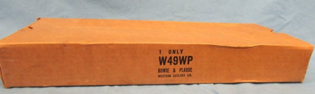  US Vietnam War Era, Western W49 Bowie Knife, Box & Display Stand — image 6