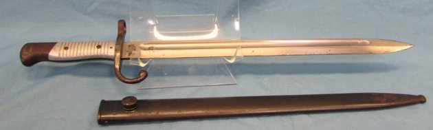  Argentine M1891 Mauser Bayonet, Aluminum Grip, Weyersberg Mfg, Matching — image 4