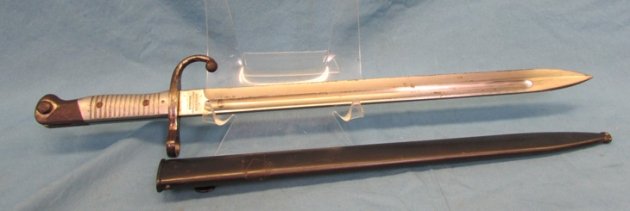  Argentine M1891 Mauser Bayonet, Aluminum Grip, Weyersberg Mfg, Matching — image 7