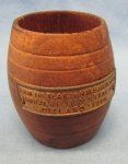 British WWI HMS Iron Duke Souvenir, Barrel Made From Teak …