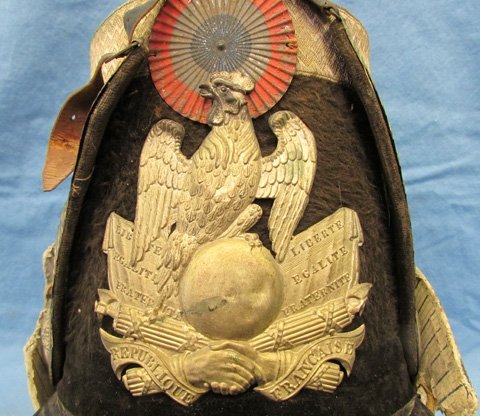  French Ca 1850 Field Grade Officer, Garde Nationale Shako & Box — image 3
