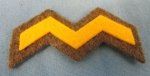 Japanese WWII Branch Of Service M, Yellow, Artillery
