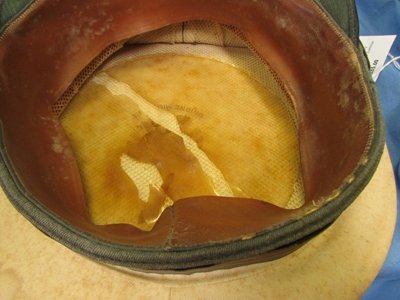  Italian WWII White Topped Infantry Officers Visor Hat, Rank Lt.Colonel — image 2