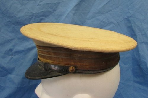  Italian WWII White Topped Infantry Officers Visor Hat, Rank Lt.Colonel — image 5