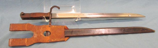  Japanese WWII Type 30 Bayonet, Jinsen, Rubberized Canvas Frog, 31806 — image 4