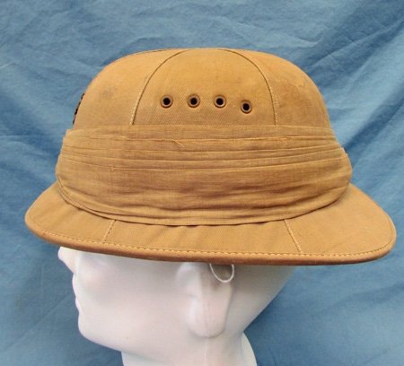  Japanese WWII, Captured British Pattern Sun Helmet, IJN Navy Anchor — image 5