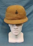 Japanese WWII, Captured British Pattern Sun Helmet, IJN Navy Anchor