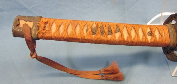  Japanese Pre WWII Child's Army Samurai Sword & Knot — image 3