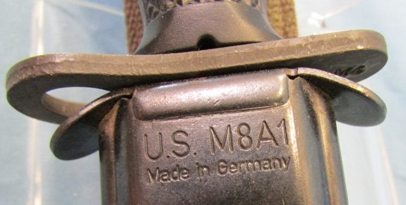  US Cold War Era, German Made M4 Bayonet & Scabbard — image 6