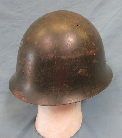  Japanese WWII Type 30 Steel Helmet Shell — image 4
