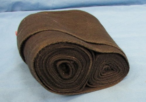  Japanese WWII Civil Defense Black Cloth Puttees — image 2