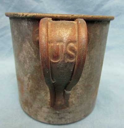  US Spanish American War Era, Drawn Steel, Issue Drinking Cup — image 3