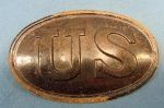 US Civil War Oval Cartridge Box Plate Dug, Spotsylvania