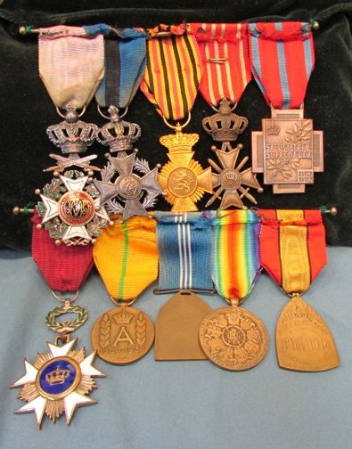  Belgian WWI, Identified, 13 Piece Medal & Photograph Lot — image 9